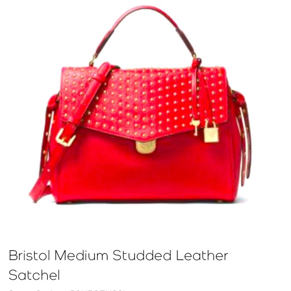 Bristol Studded Medium Satchel MK